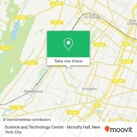 Mapa de Science and Technology Center - Mcnulty Hall