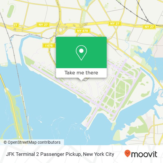 JFK Terminal 2 Passenger Pickup map