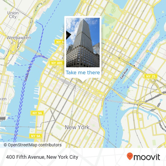 Mapa de 400 Fifth Avenue