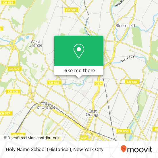 Mapa de Holy Name School (Historical)