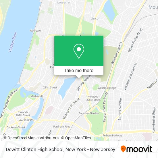 Dewitt Clinton High School map