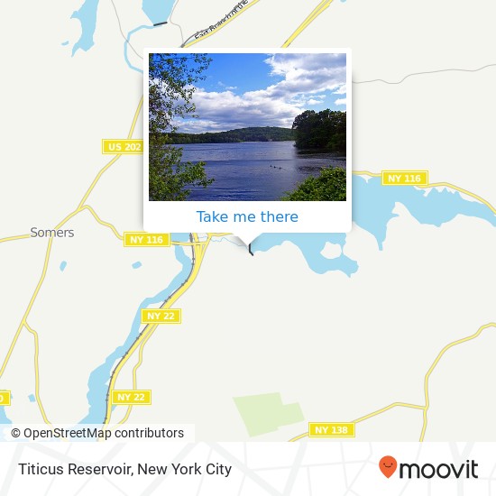 Titicus Reservoir map