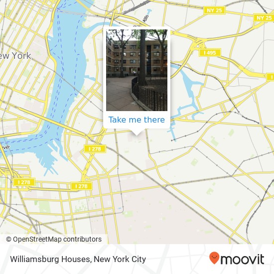 Mapa de Williamsburg Houses