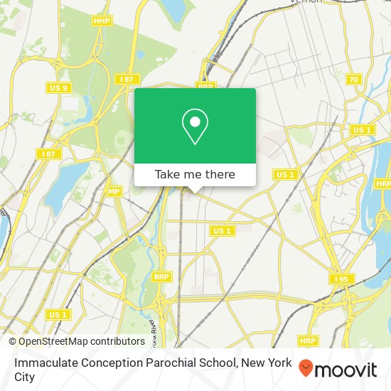 Immaculate Conception Parochial School map