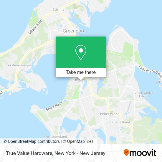 True Value Hardware map