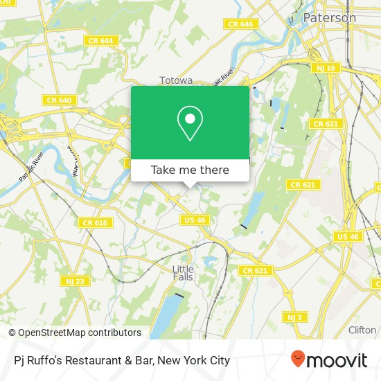 Mapa de Pj Ruffo's Restaurant & Bar