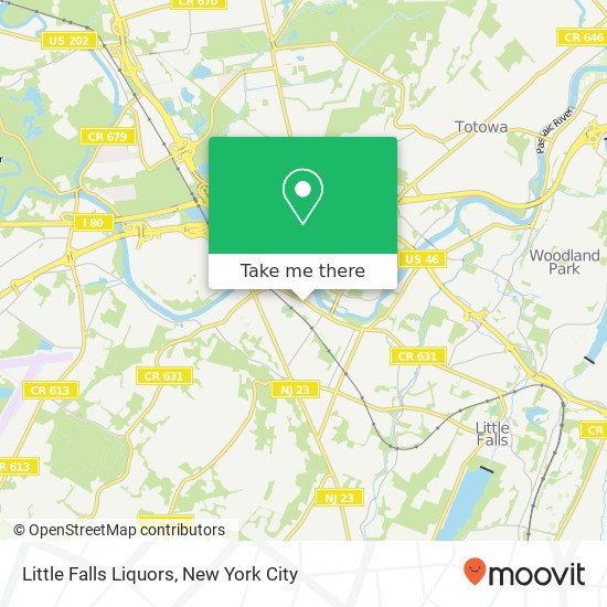 Little Falls Liquors map