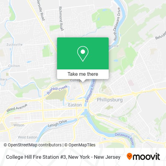 Mapa de College Hill Fire Station #3