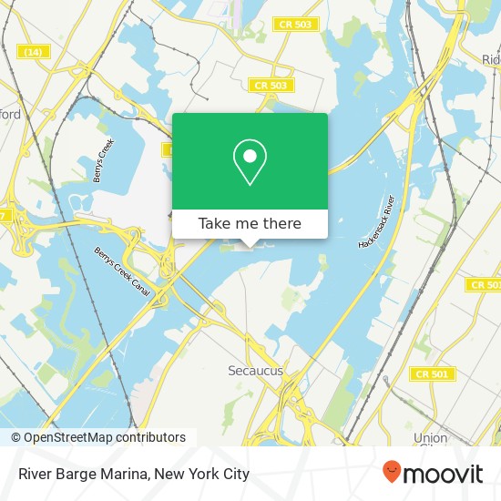 River Barge Marina map