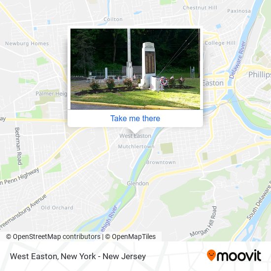 Mapa de West Easton