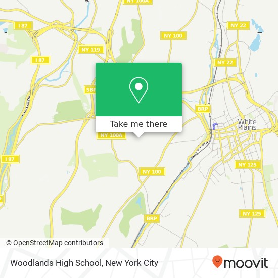 Woodlands High School map
