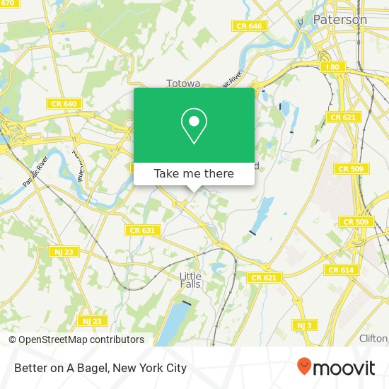 Mapa de Better on A Bagel