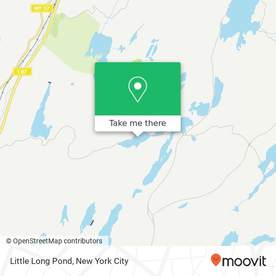 Mapa de Little Long Pond