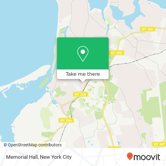 Memorial Hall map