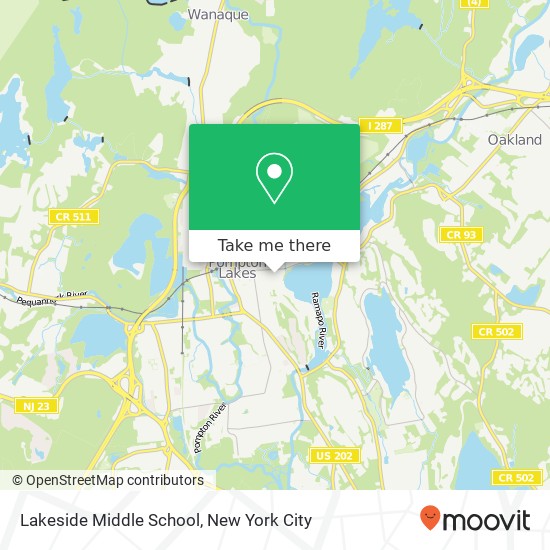 Mapa de Lakeside Middle School