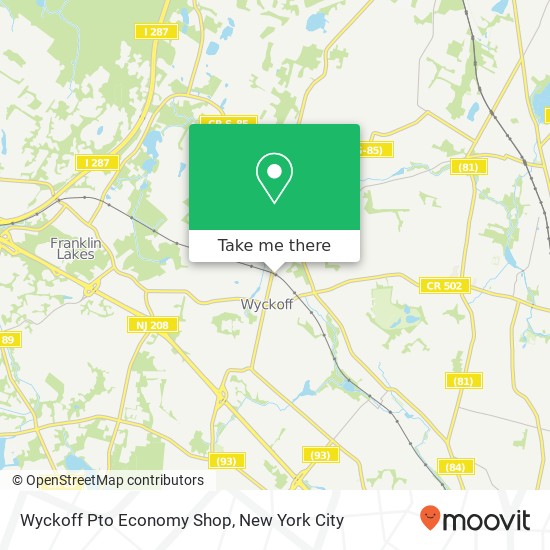 Wyckoff Pto Economy Shop map