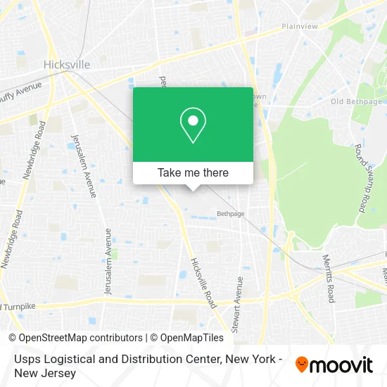 Usps Logistical and Distribution Center map