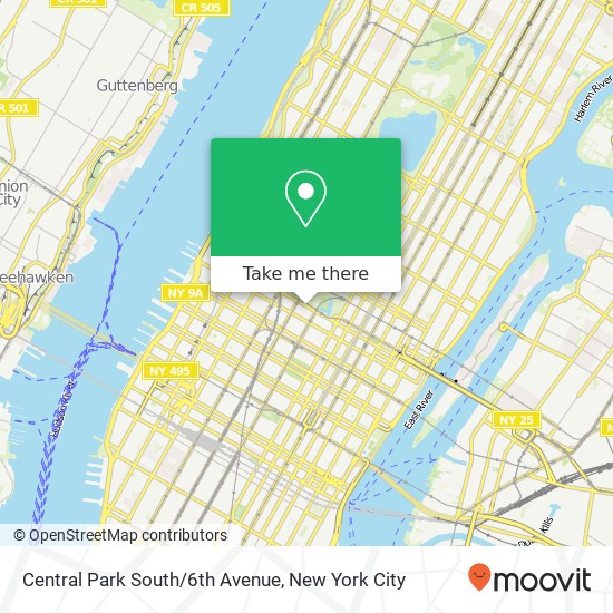 Mapa de Central Park South/6th Avenue