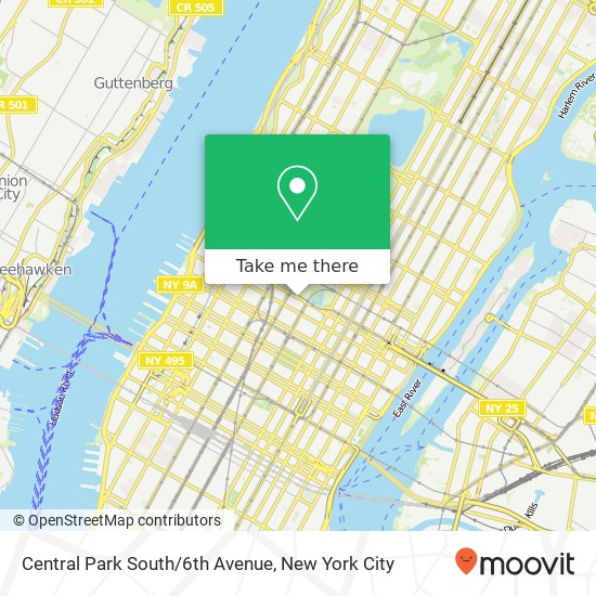 Central Park South/6th Avenue map
