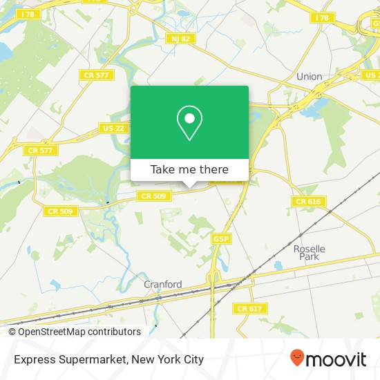 Express Supermarket map