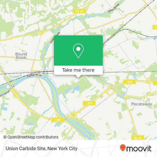 Mapa de Union Carbide Site