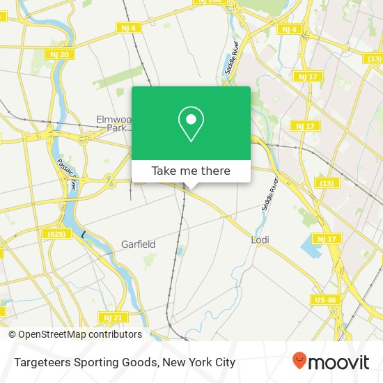 Mapa de Targeteers Sporting Goods