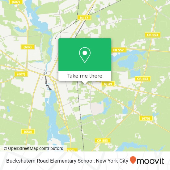 Mapa de Buckshutem Road Elementary School