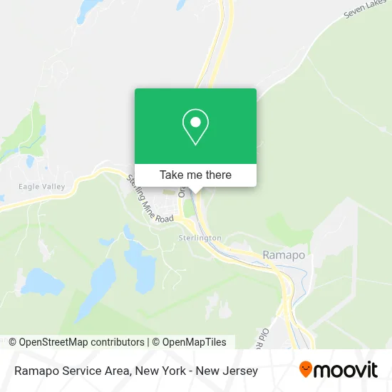 Ramapo Service Area map