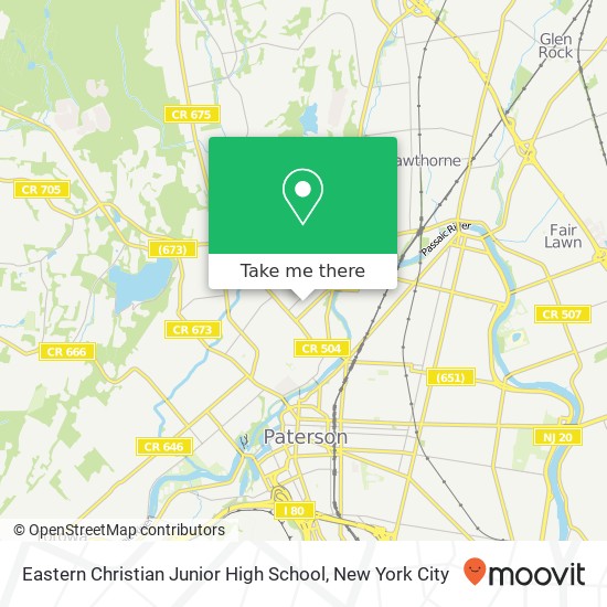 Mapa de Eastern Christian Junior High School