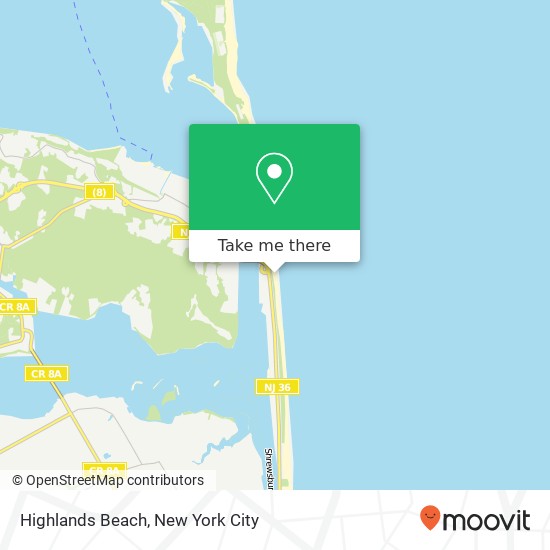 Highlands Beach map