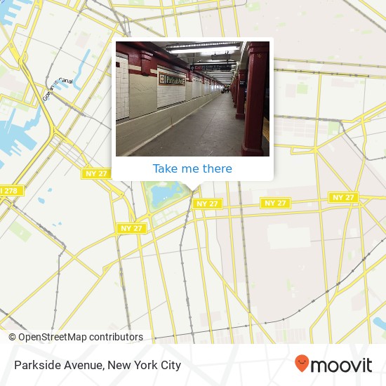 Mapa de Parkside Avenue