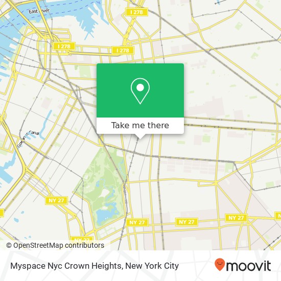 Myspace Nyc Crown Heights map