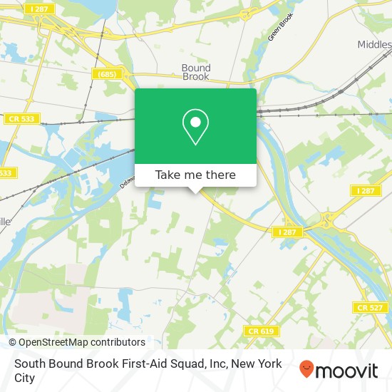 Mapa de South Bound Brook First-Aid Squad, Inc