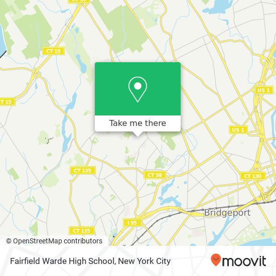 Mapa de Fairfield Warde High School