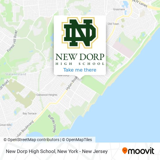 Mapa de New Dorp High School