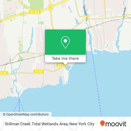 Stillman Creek Tidal Wetlands Area map