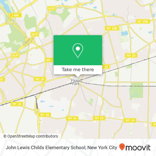 John Lewis Childs Elementary School map