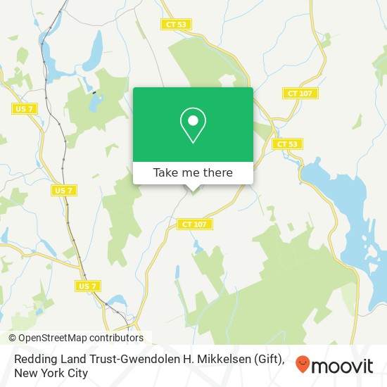 Mapa de Redding Land Trust-Gwendolen H. Mikkelsen (Gift)