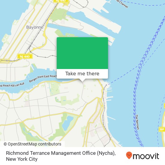 Richmond Terrance Management Office (Nycha) map