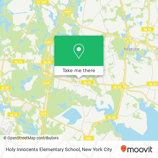 Holy Innocents Elementary School map