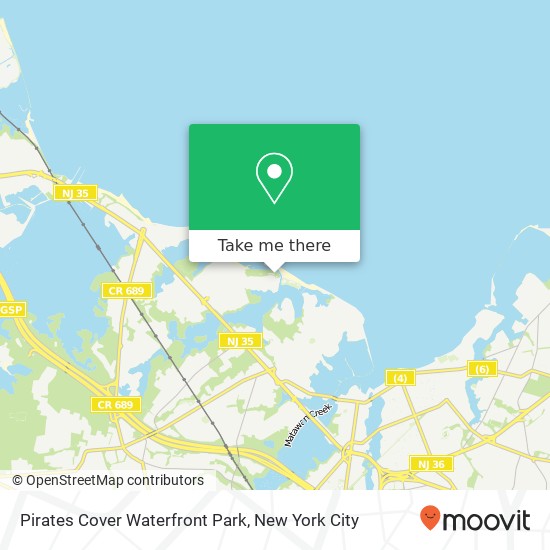 Mapa de Pirates Cover Waterfront Park