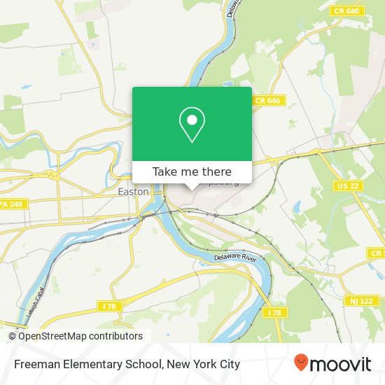 Freeman Elementary School map