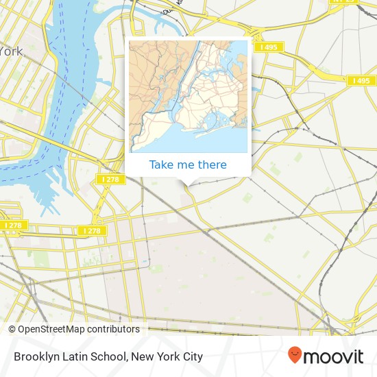 Brooklyn Latin School map