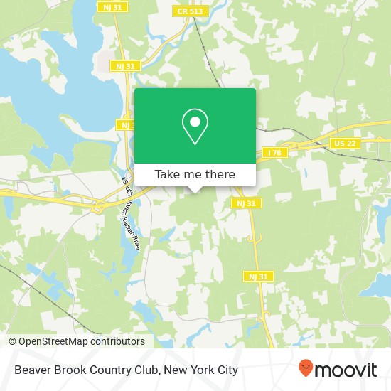 Beaver Brook Country Club map