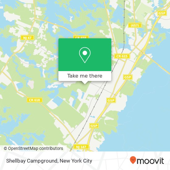 Shellbay Campground map