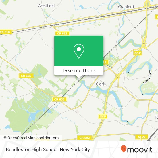 Mapa de Beadleston High School