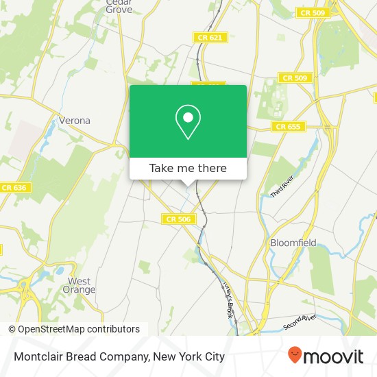 Montclair Bread Company map