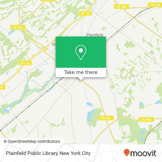 Plainfield Public Library map