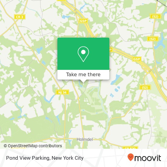 Mapa de Pond View Parking