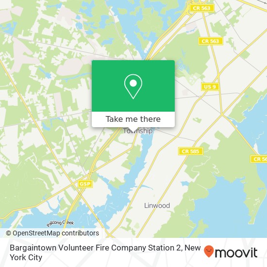 Mapa de Bargaintown Volunteer Fire Company Station 2